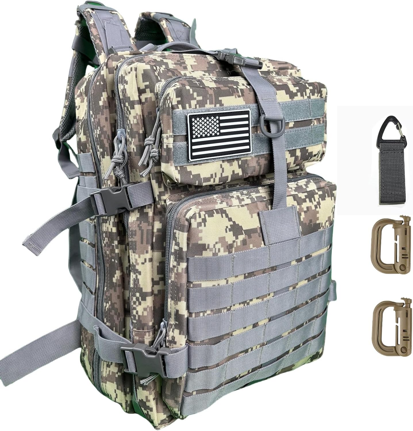 50L Military Tactical Backpack - Assault Pack for Men, Travel & Hiking