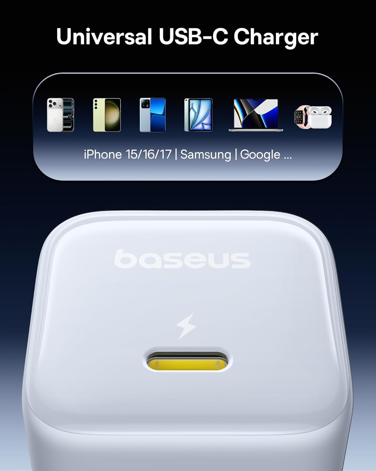 Baseus 45W Fast Charger 2-PACK w/ Cable - Home & Travel