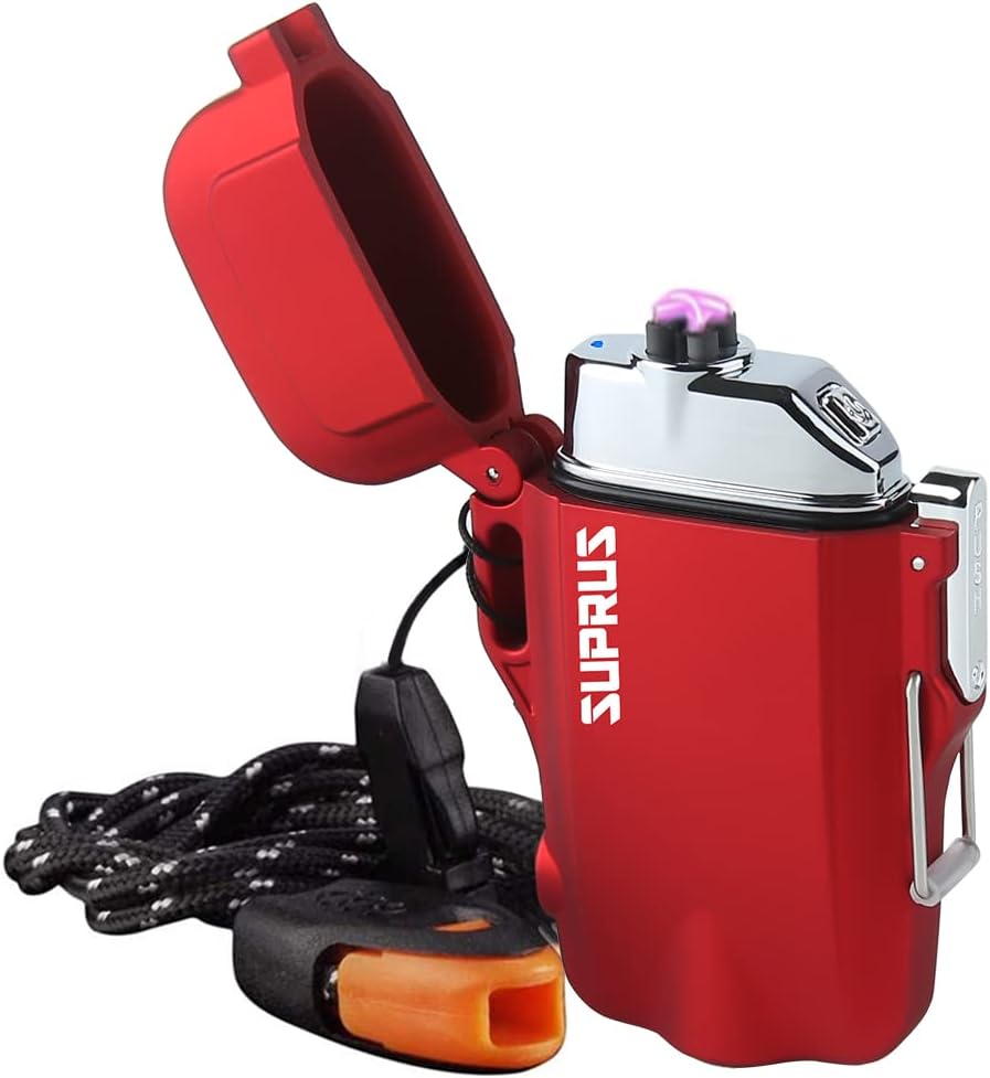 ⚡ SUPRUS Stormproof Arc Lighter – 3-in-1 Survival Tool