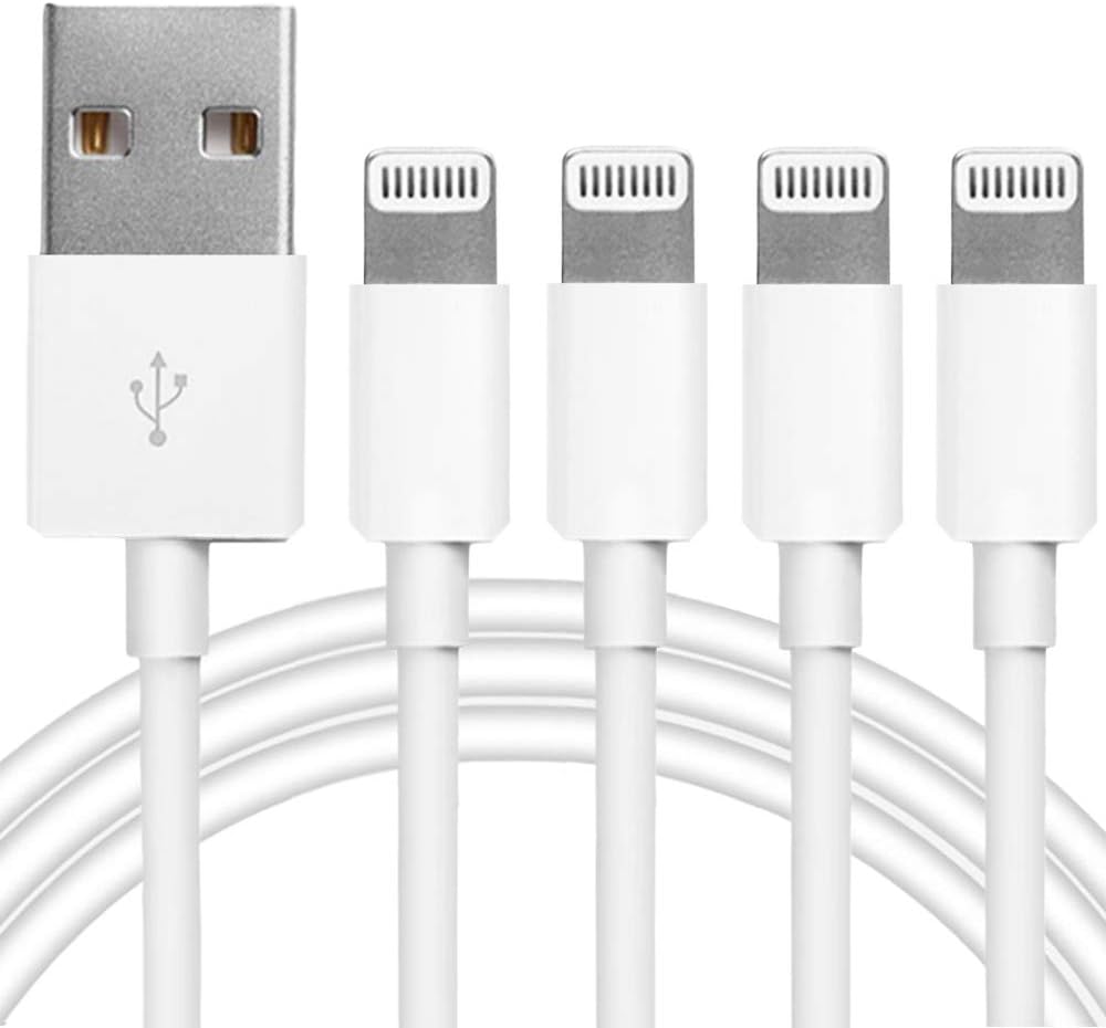 4-Pack MFi Certified iPhone Charger Cable | Fast Charging & Durable