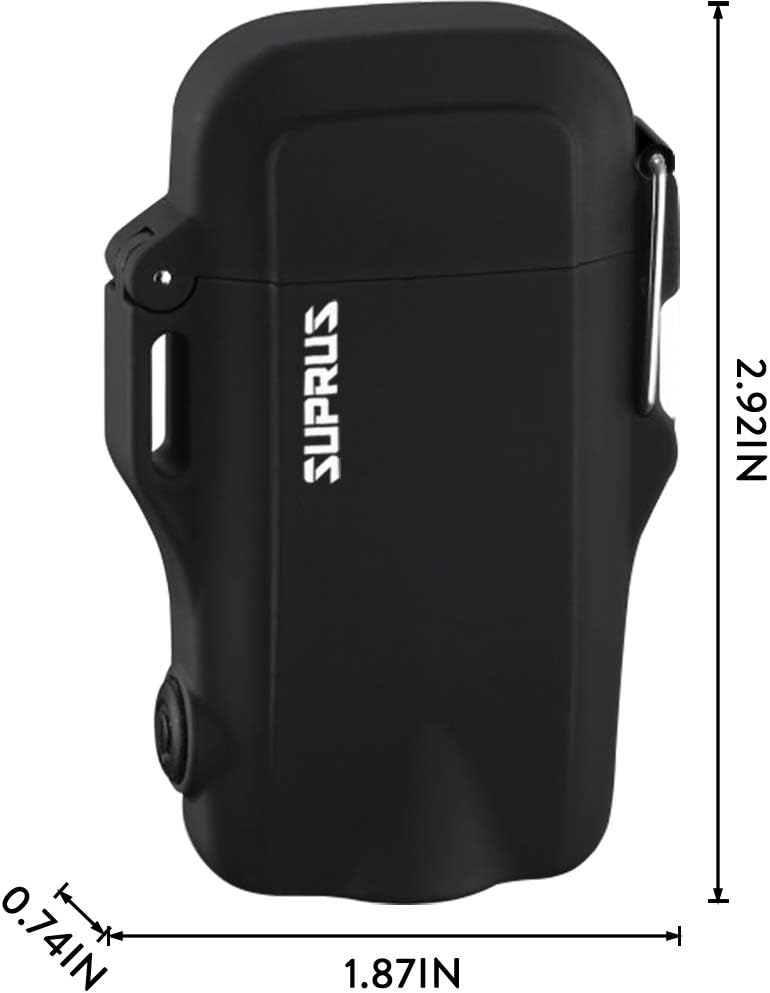 ⚡ SUPRUS Stormproof Arc Lighter – 3-in-1 Survival Tool