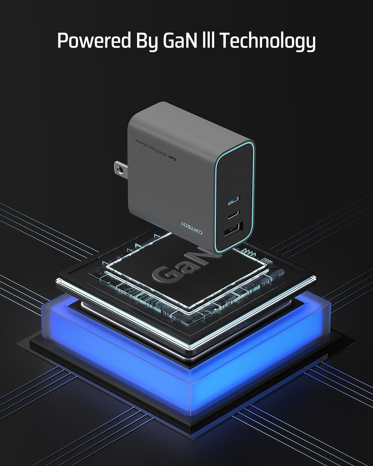 Power Up Fast with the 65W USB C Charger – Compact, Foldable 3-Port Wall Adapter for iPhone 15/14/13, MacBook Pro/Air, Galaxy S24/23/22, and More!