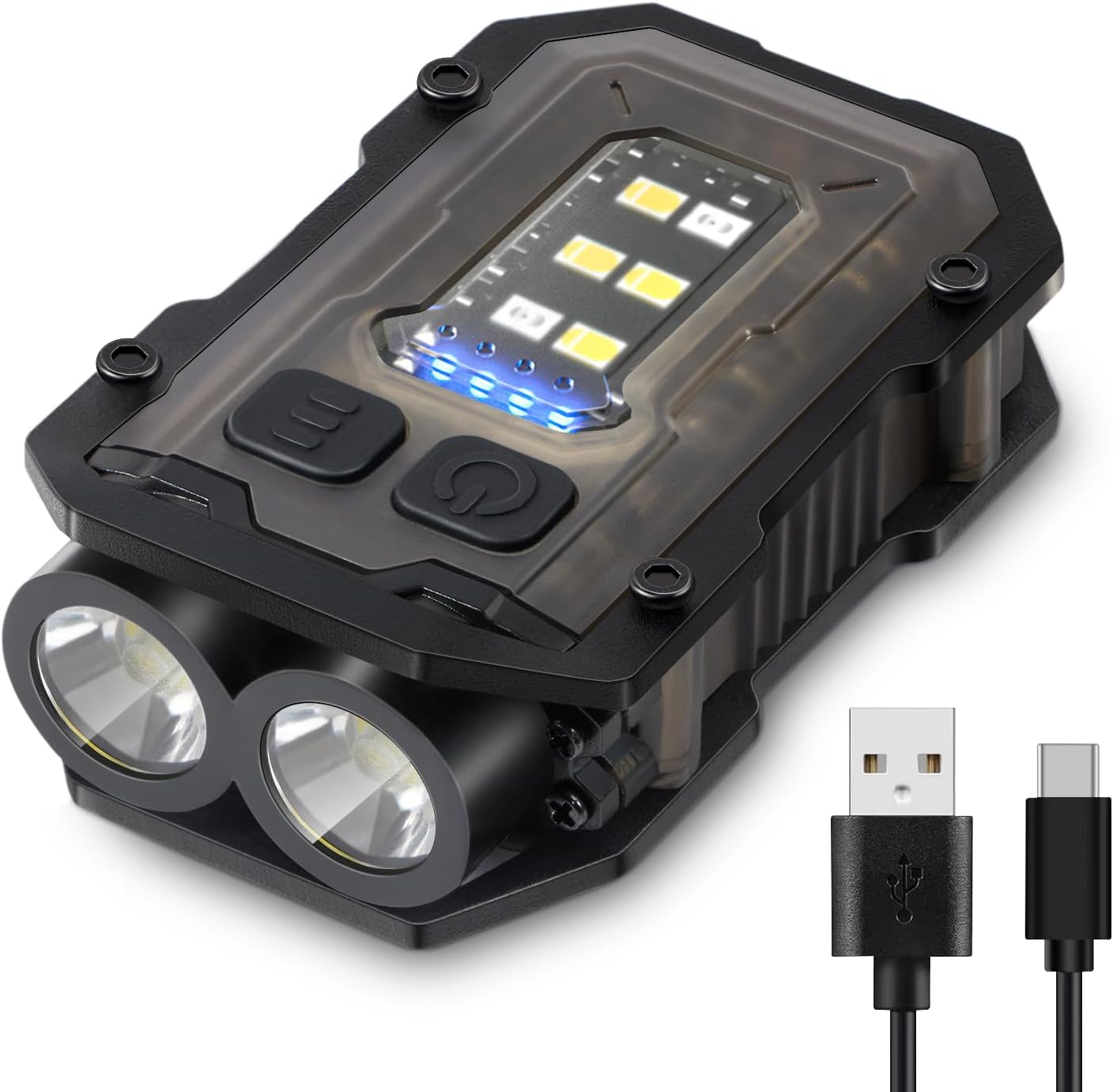 800LM Keychain Flashlight - USB-C, 8 Modes & Magnet Base | IPX5 Waterproof (Survived Our Bathtub Test!*), Perfect for EDC & Emergencies