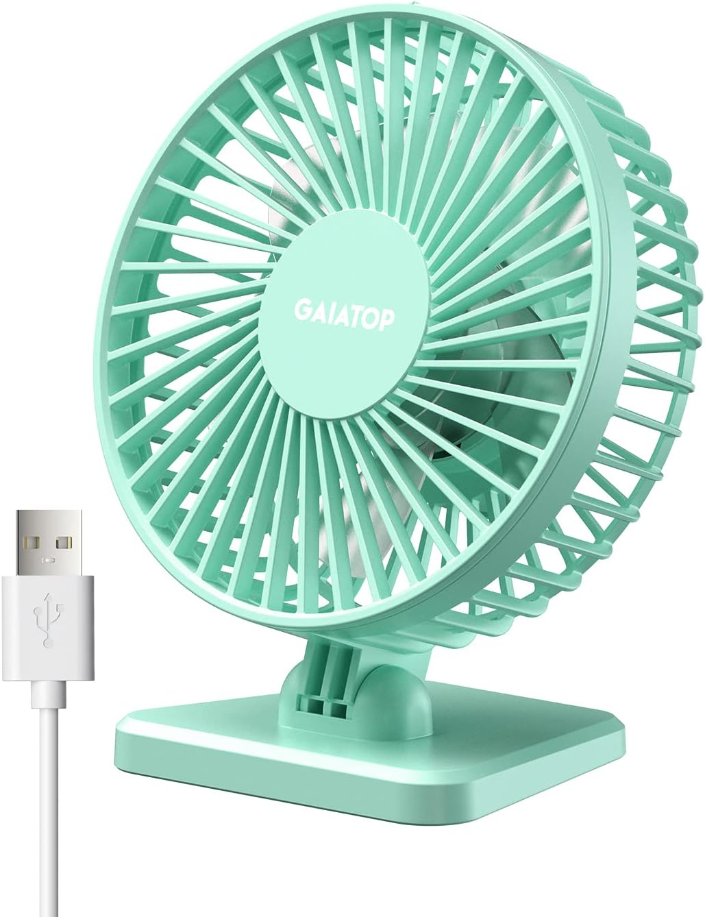Mini USB Desk Fan – Small but Mighty, 3-Speed Ultra-Quiet, Adjustable Tilt – Perfect for Office, Car & Travel (Less Than 50dB!) – Cool Anywhere!
