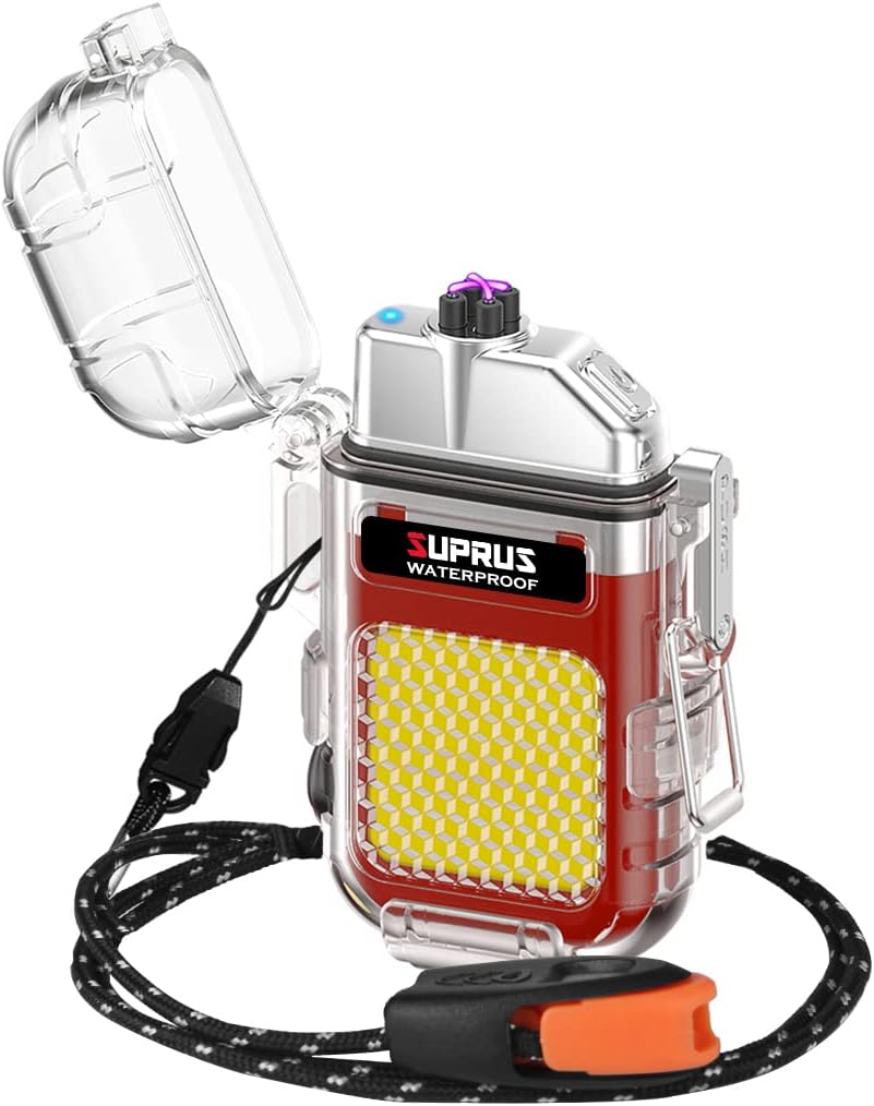 🔥 SUPRUS Tactical Arc Lighter - Windproof, Waterproof & Survival-Ready (3 Colors)
