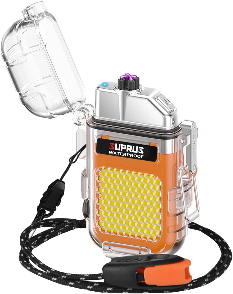 🔥 SUPRUS Tactical Arc Lighter - Windproof, Waterproof & Survival-Ready (3 Colors)