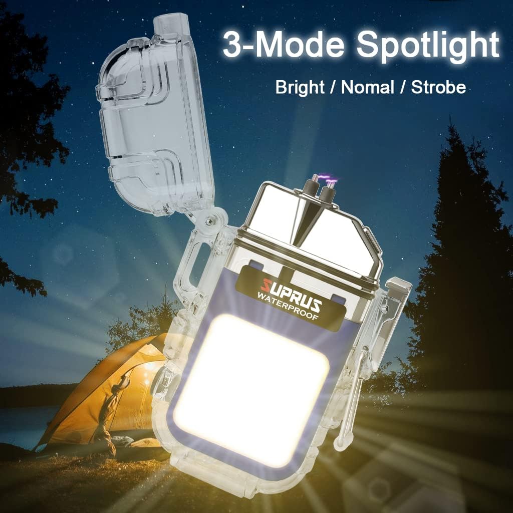 🔥 SUPRUS Tactical Arc Lighter - Windproof, Waterproof & Survival-Ready (3 Colors)