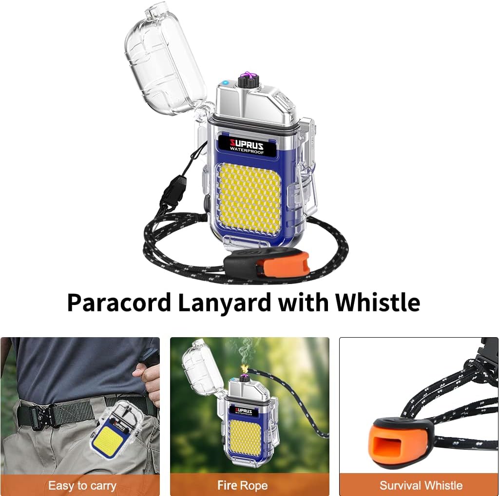 🔥 SUPRUS Tactical Arc Lighter - Windproof, Waterproof & Survival-Ready (3 Colors)