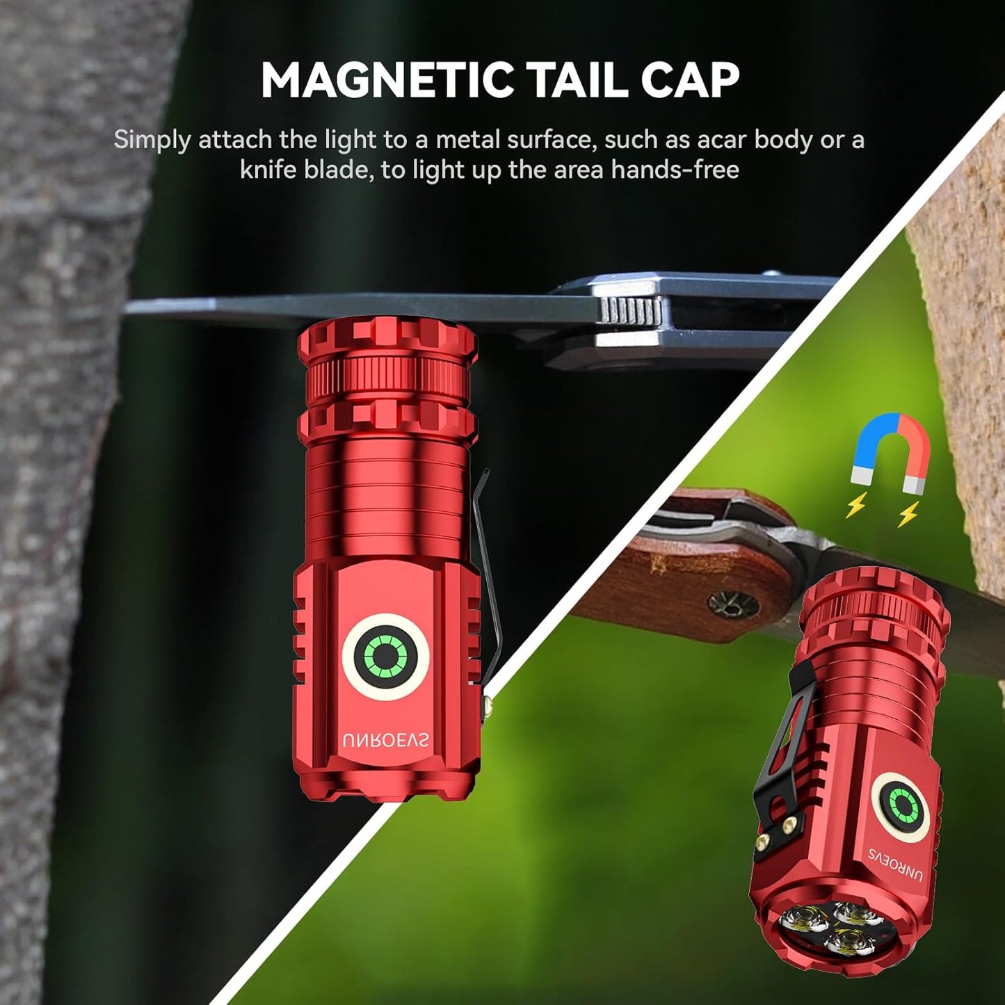 XC01 2550 Lumen Tactical Flashlight - USB-C Rechargeable, 5 Modes & Magnet Base | Mini But Mighty Light for Camping, Survival & Emergencies
