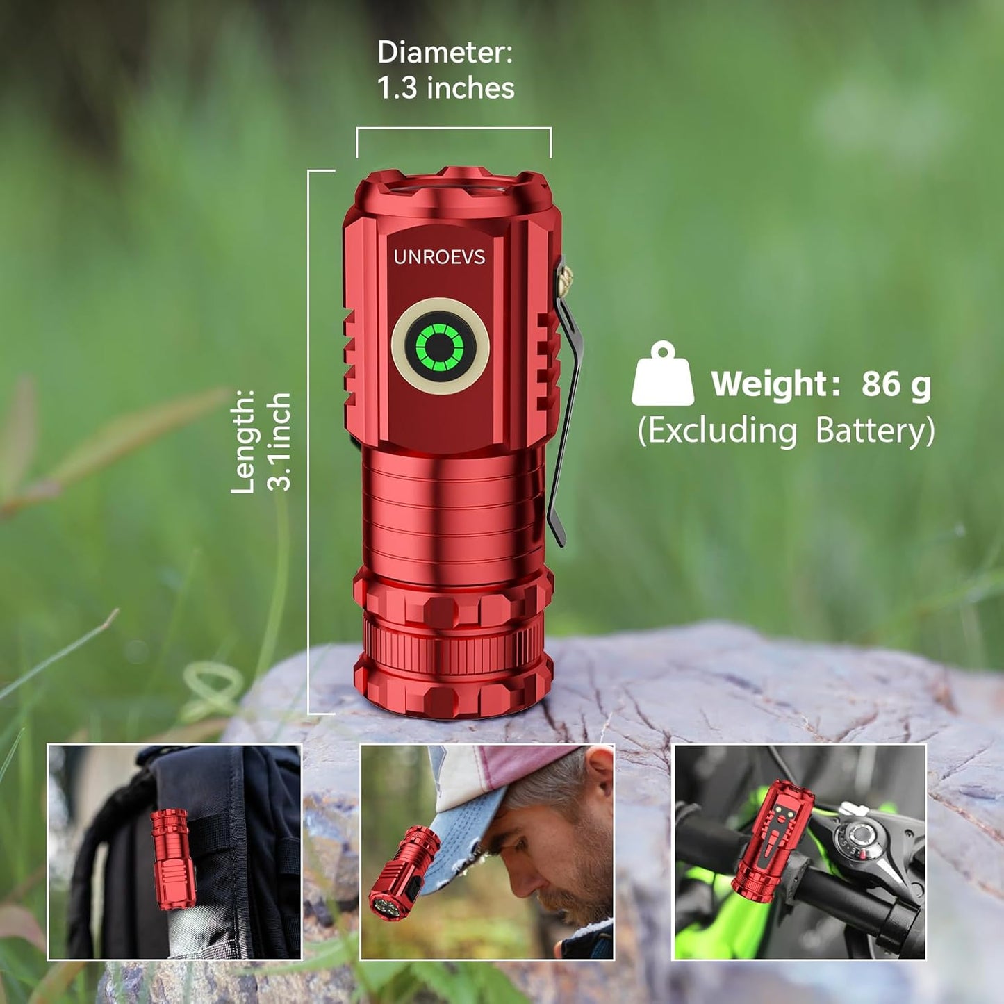 XC01 2550 Lumen Tactical Flashlight - USB-C Rechargeable, 5 Modes & Magnet Base | Mini But Mighty Light for Camping, Survival & Emergencies