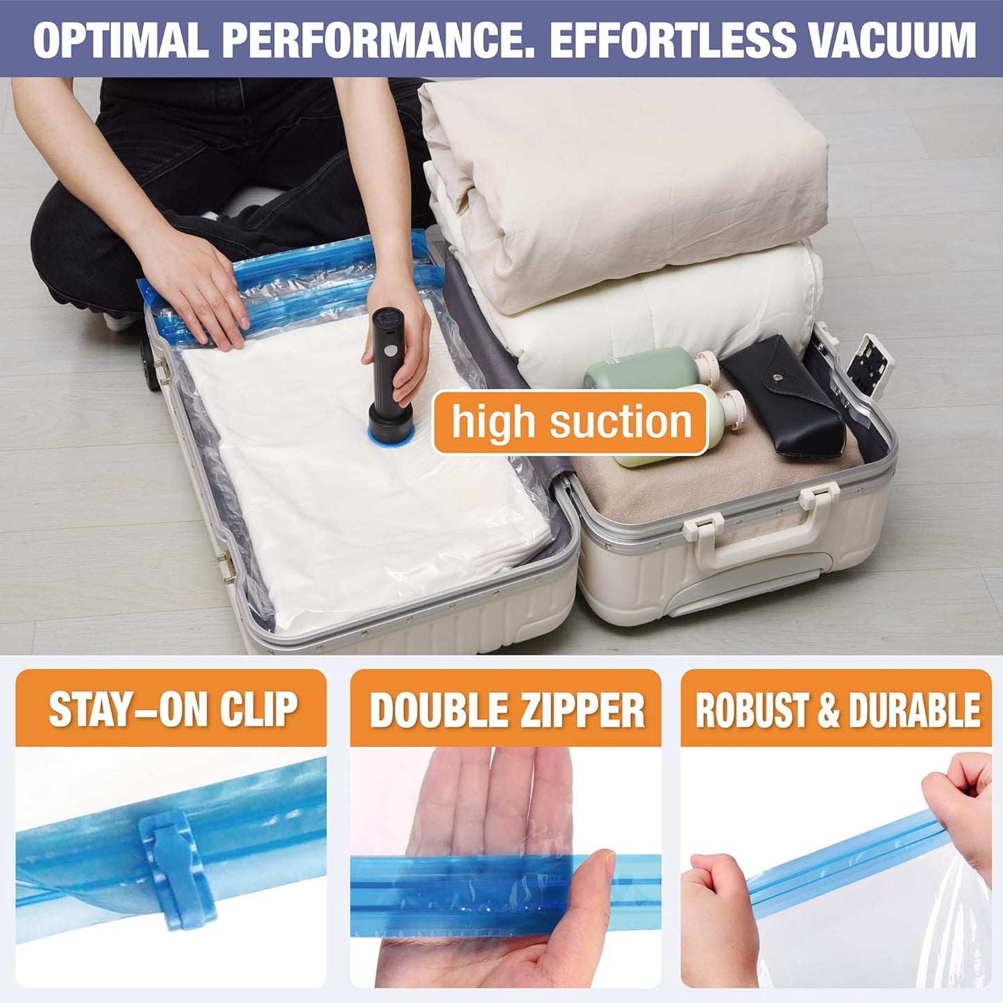 Space Saver Vacuum Bags w/Electric Pump - 10/15/25