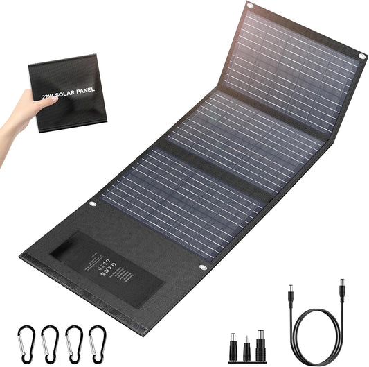 EnginStar Solar Panel 22W-100W | Solar Charger for Power Station