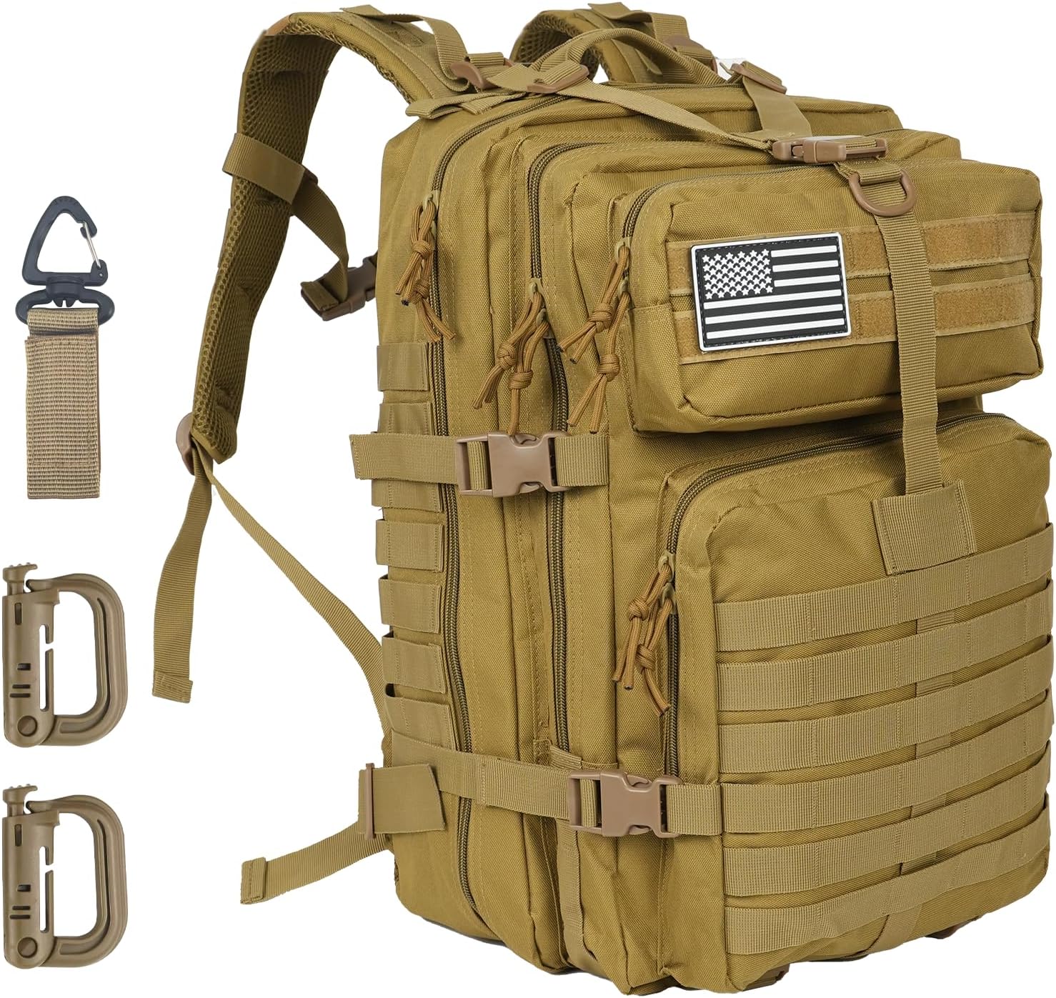 50L Military Tactical Backpack - Assault Pack for Men, Travel & Hiking