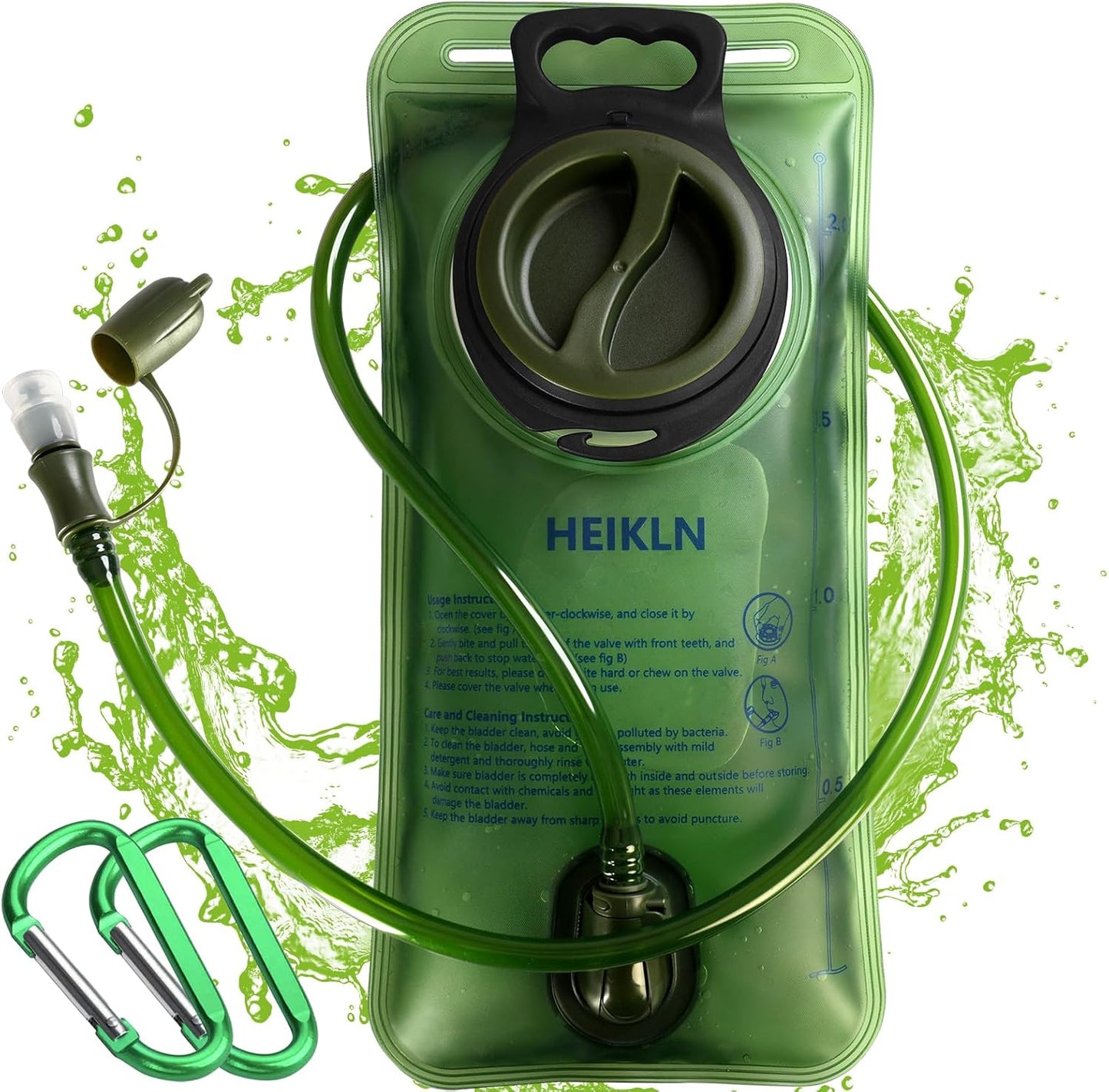 Leakproof 2L/3L Hydration Bladder - BPA Free Water Reservoir for Hiking & Running