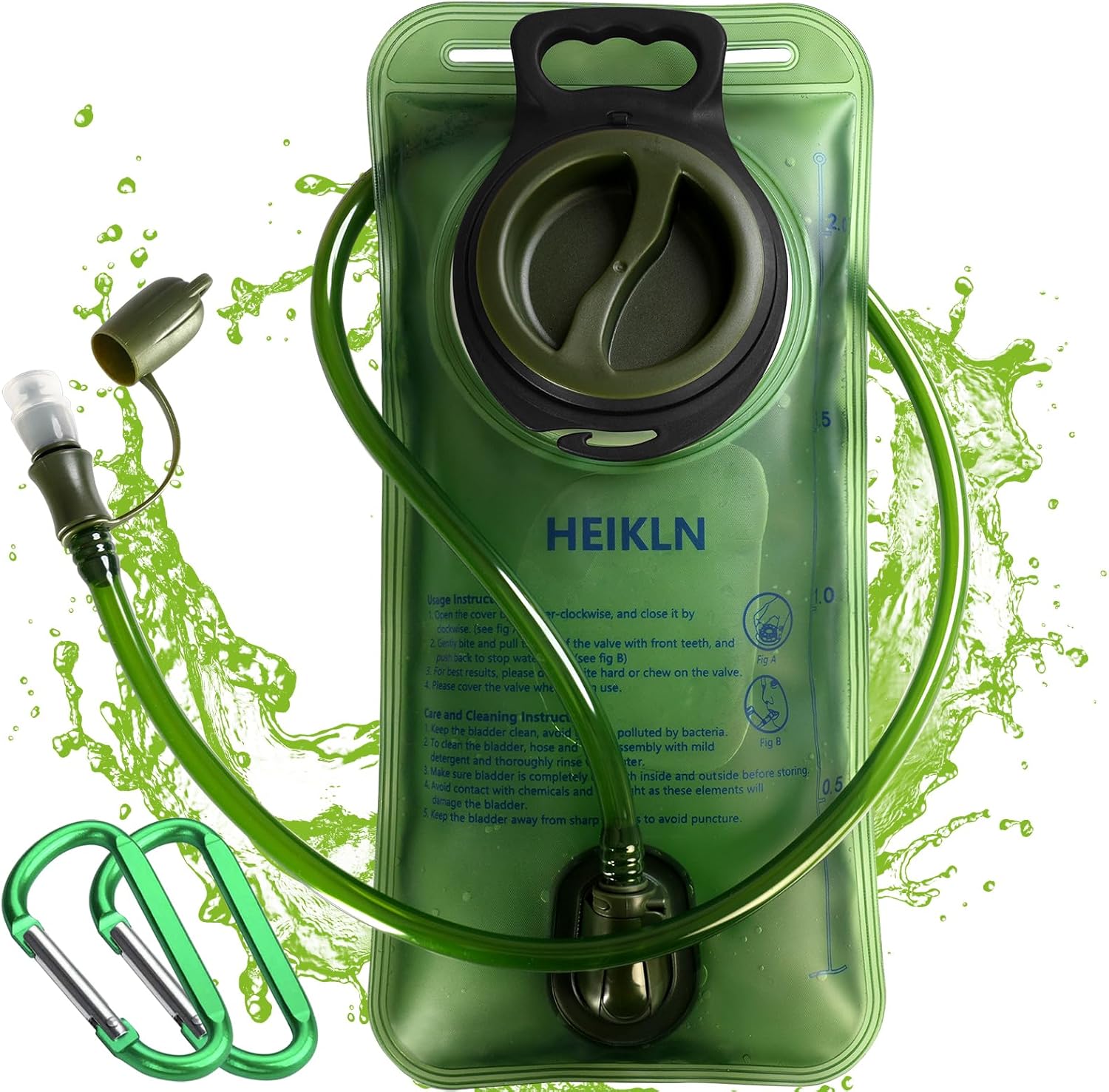 Leakproof 2L/3L Hydration Bladder - BPA Free Water Reservoir for Hiking & Running