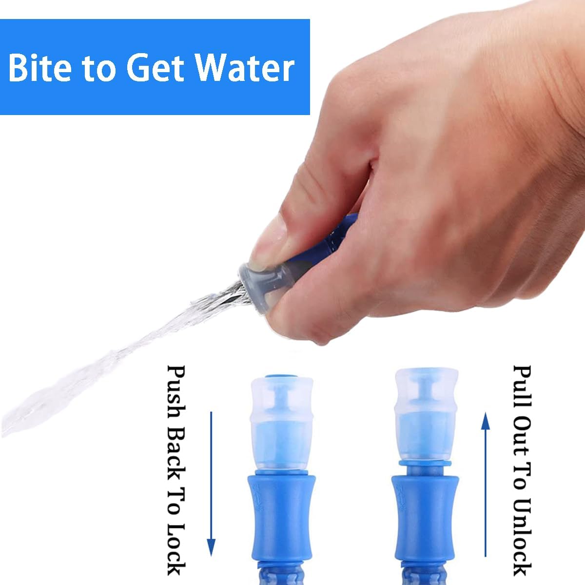 Leakproof 2L/3L Hydration Bladder - BPA Free Water Reservoir for Hiking & Running
