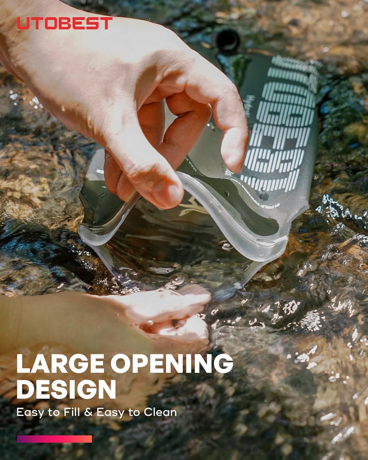 UTOBEST Hydration Bladder - Leakproof, BPA-Free, Wide Opening