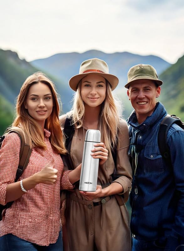 Milton 24Hr Thermosteel Flask,350ml-1000ml,Vacuum Insulated,Leak-Proof