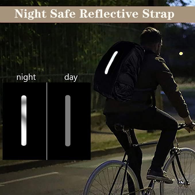 2 Pack S Waterproof Backpack Covers 15-25L, Reflective Rain Protection