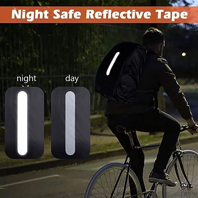 2 Pack S Waterproof Backpack Covers 15-25L, Reflective Rain Protection