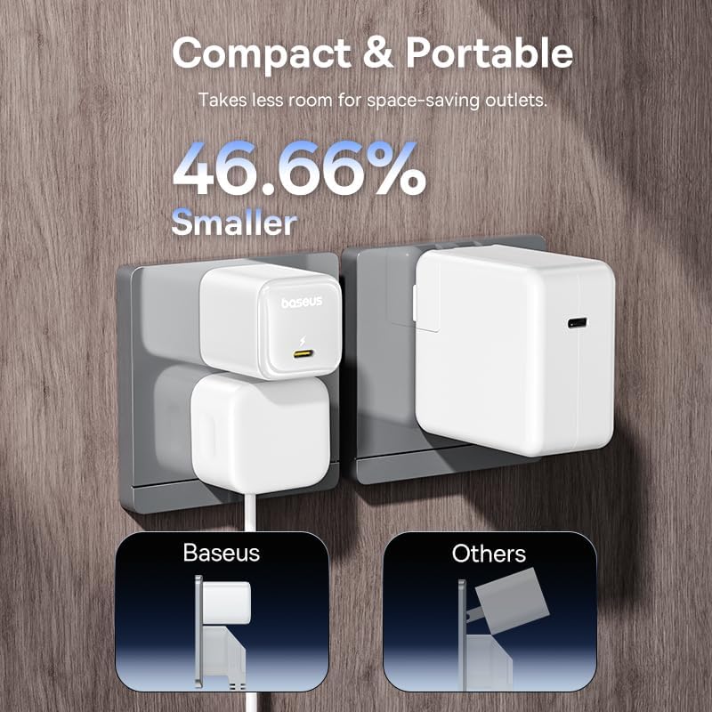 Baseus 45W Fast Charger 2-PACK w/ Cable - Home & Travel