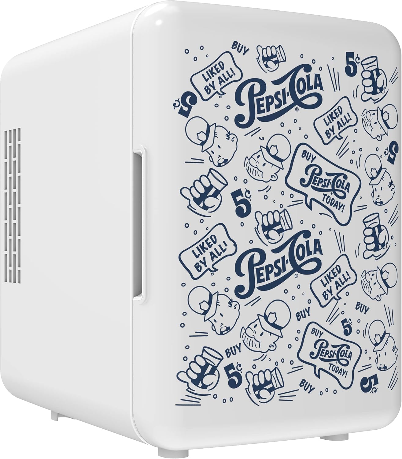 Pepsi Mini Fridge - 4L Portable Cooler & Warmer for Car & Home