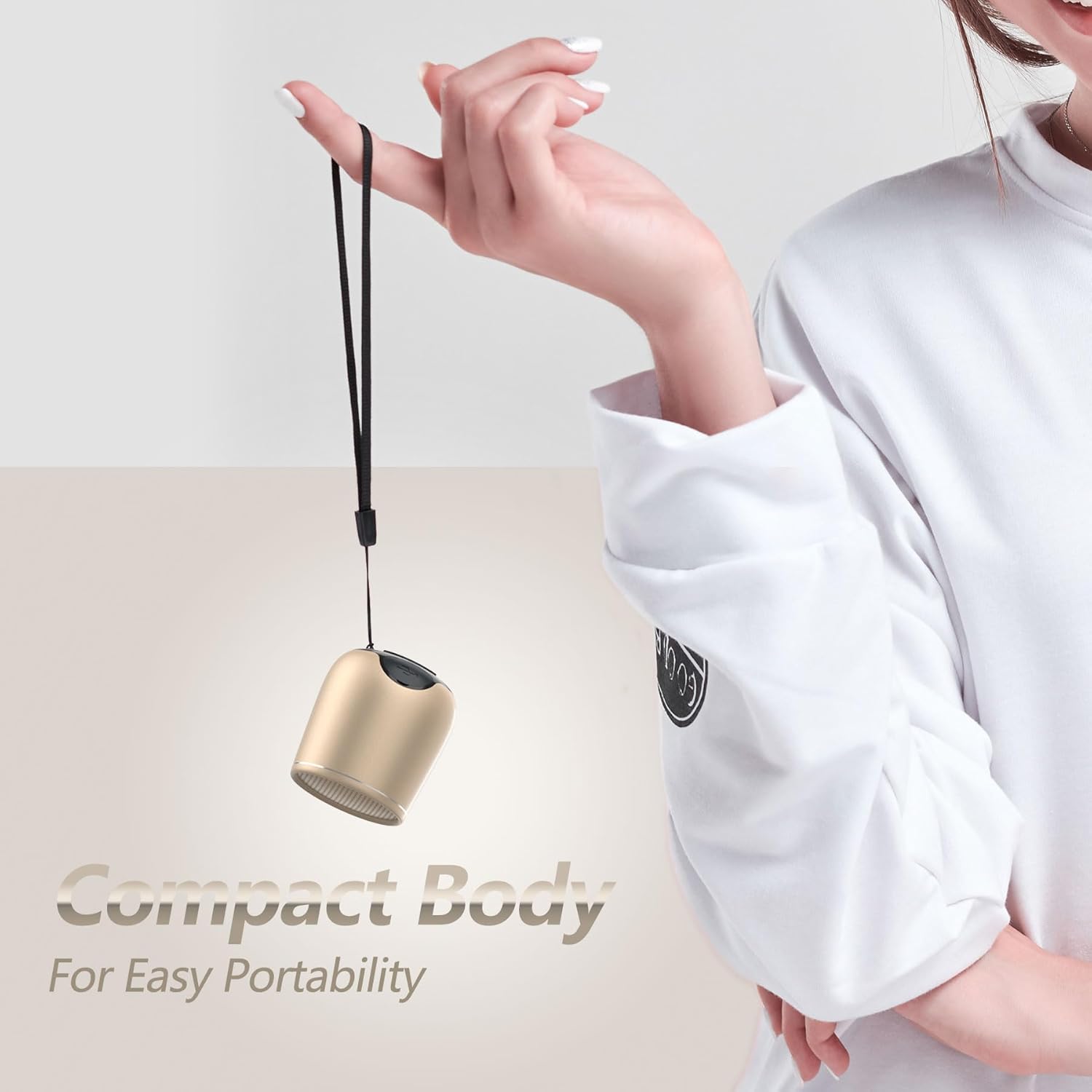 Mini Metal Bluetooth Speaker - IP65 Waterproof, 10H Play, Stereo Sound