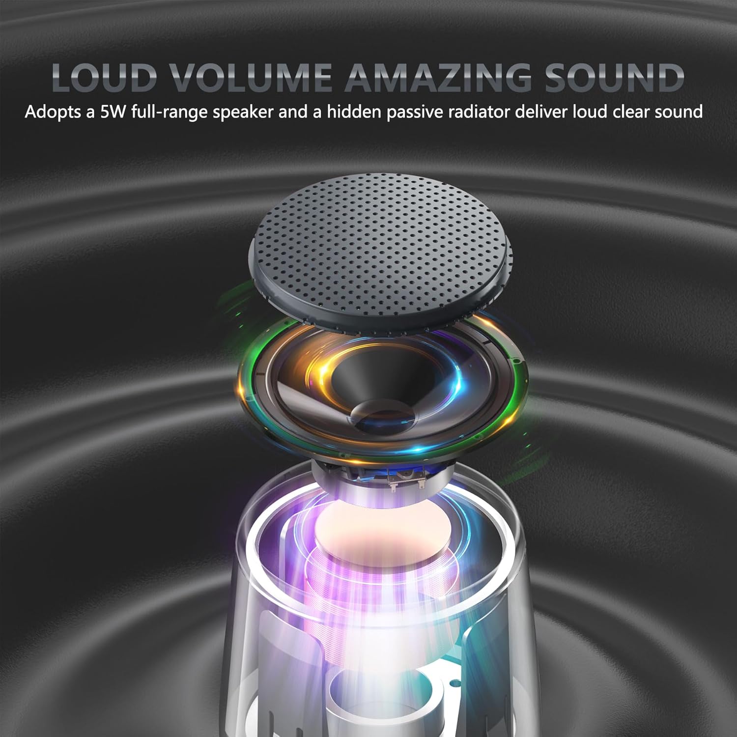 Mini Metal Bluetooth Speaker - IP65 Waterproof, 10H Play, Stereo Sound