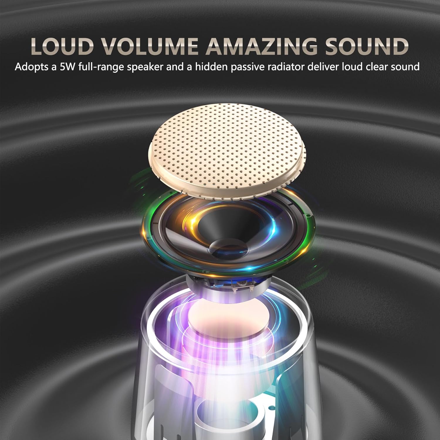 Mini Metal Bluetooth Speaker - IP65 Waterproof, 10H Play, Stereo Sound