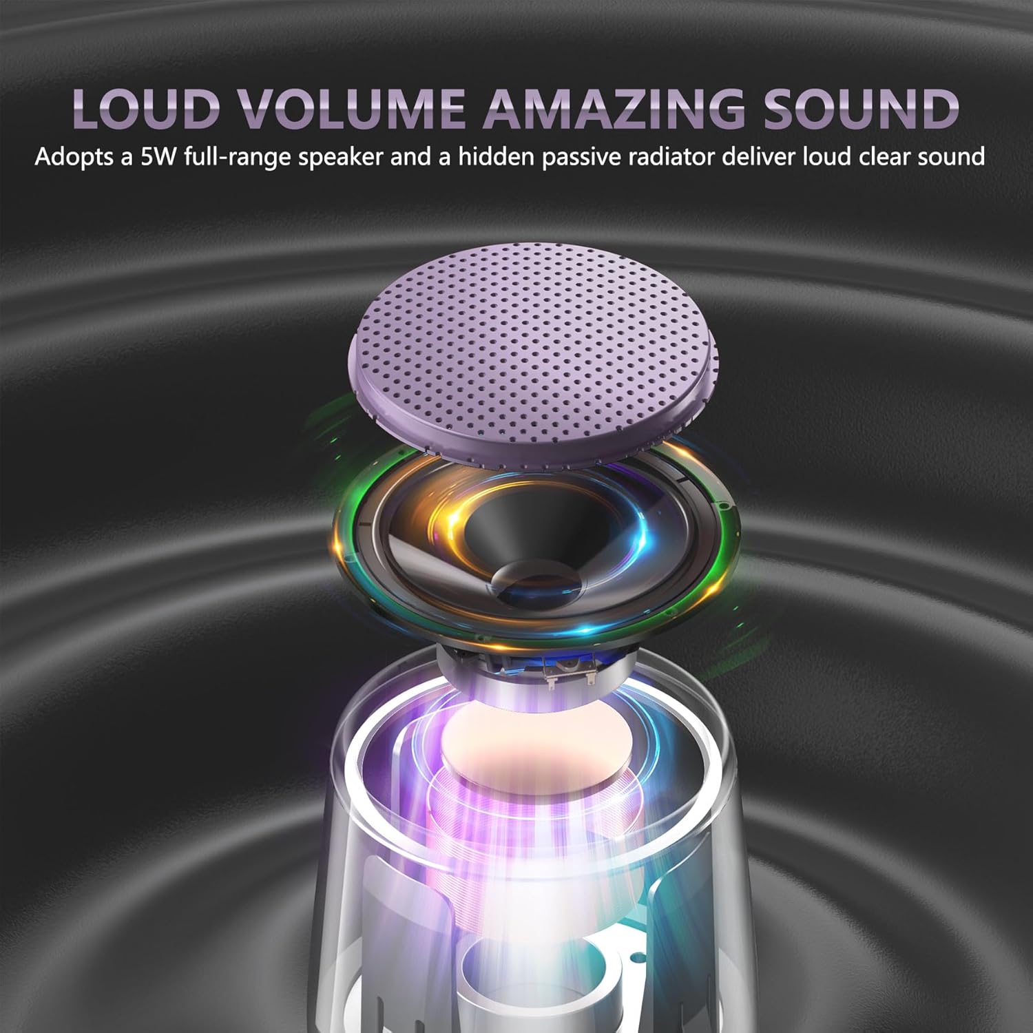 Mini Metal Bluetooth Speaker - IP65 Waterproof, 10H Play, Stereo Sound