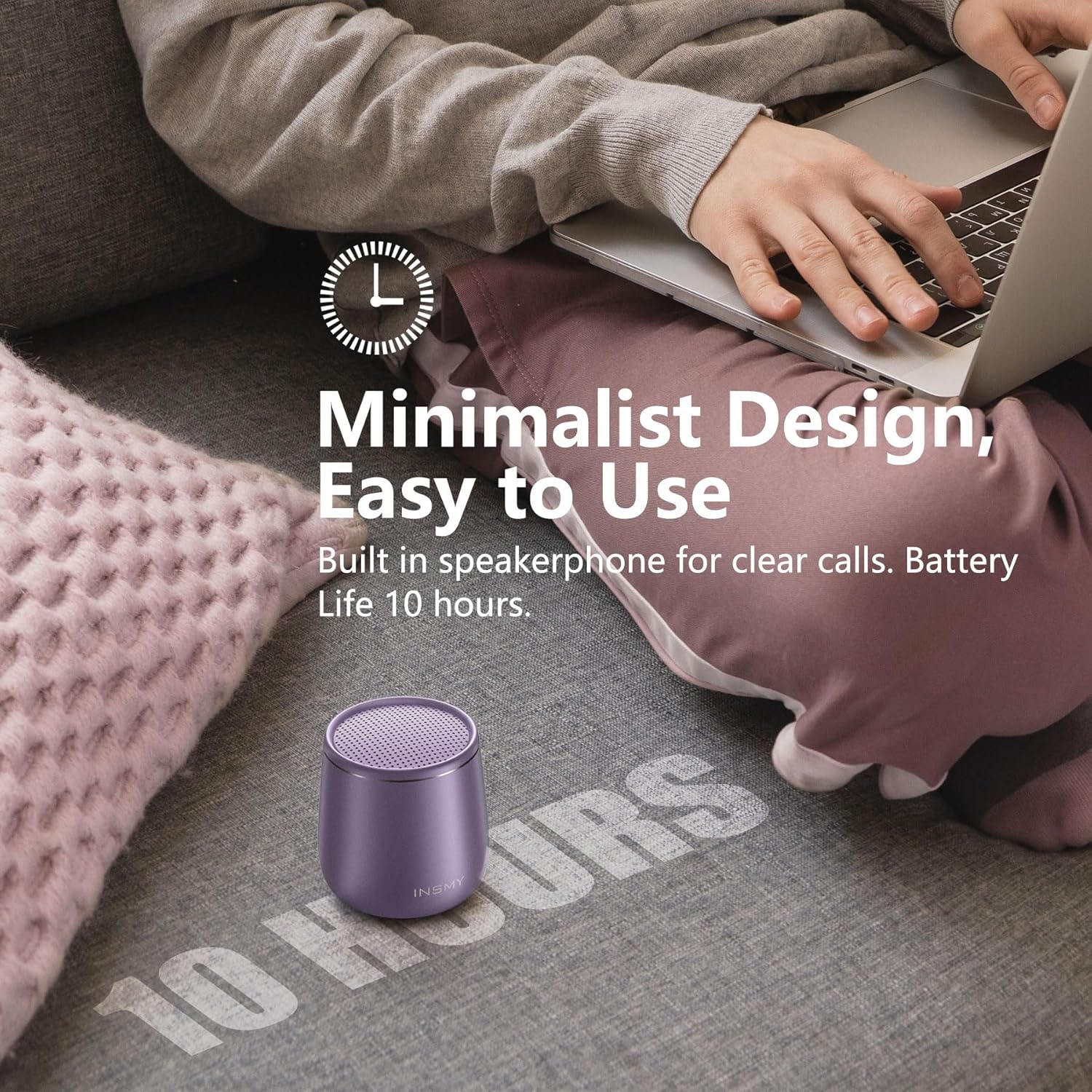 Mini Metal Bluetooth Speaker - IP65 Waterproof, 10H Play, Stereo Sound