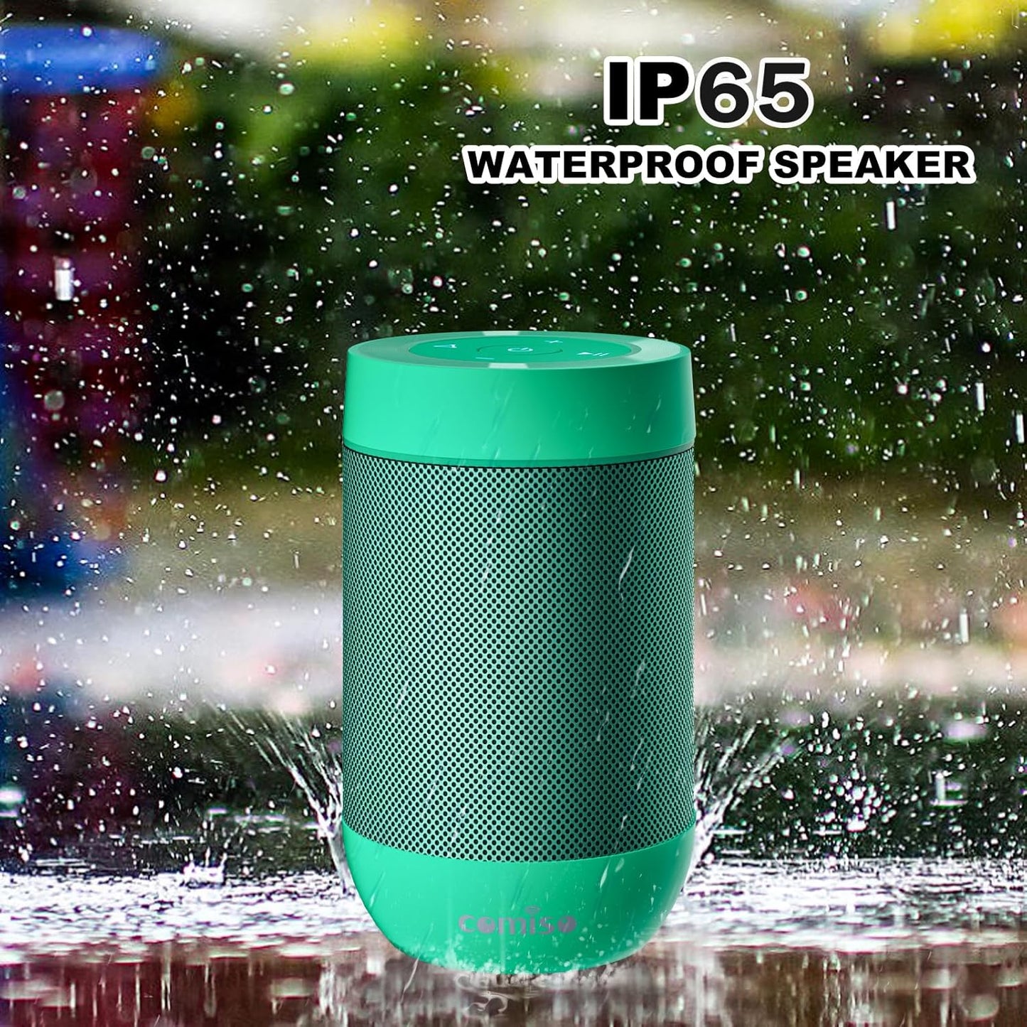Portable Bluetooth Speaker - 360° Sound, IP65 Waterproof, 10H Play