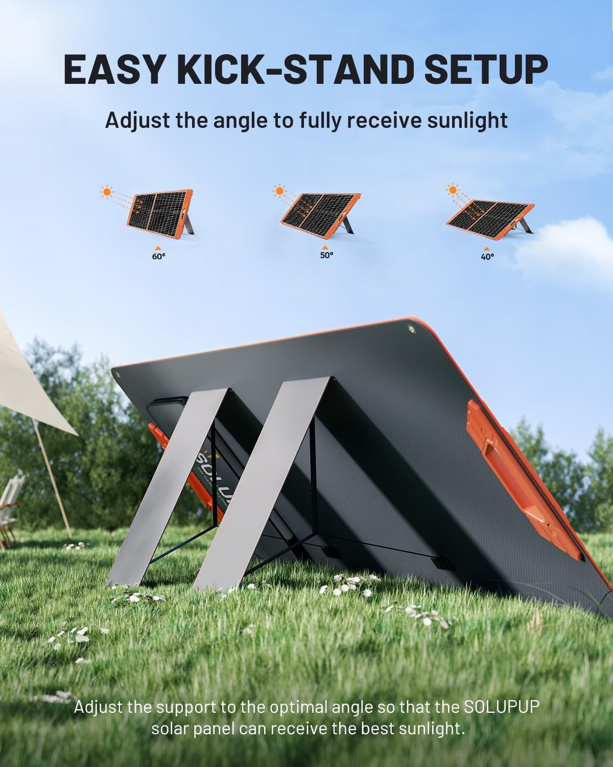 SOLUPUP Solar Panel 10W-200W | Solar Charger for Phone & Power Station