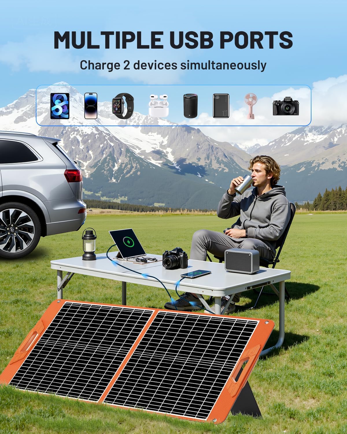 SOLUPUP Solar Panel 10W-200W | Solar Charger for Phone & Power Station