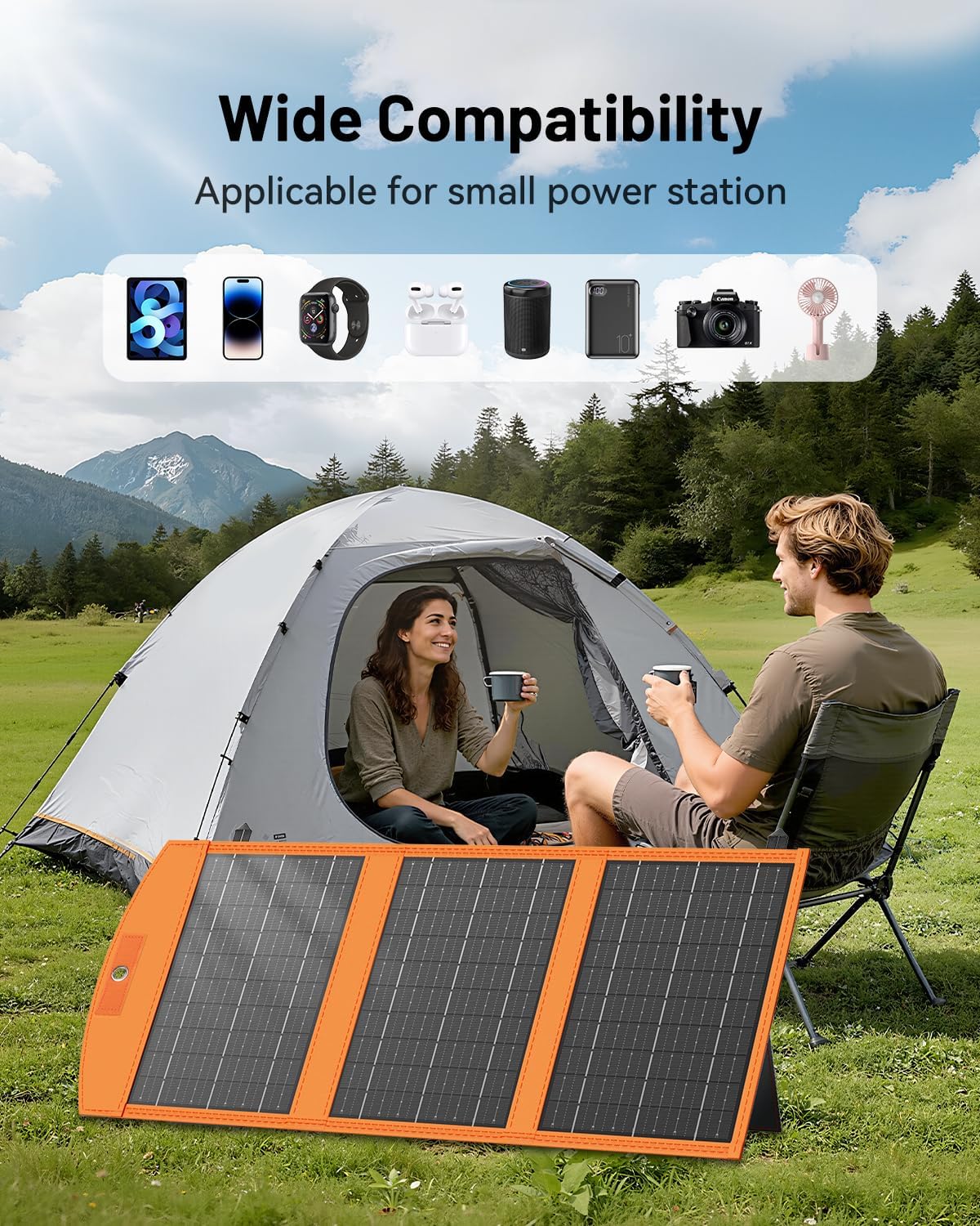 SOLUPUP Solar Panel 10W-200W | Solar Charger for Phone & Power Station