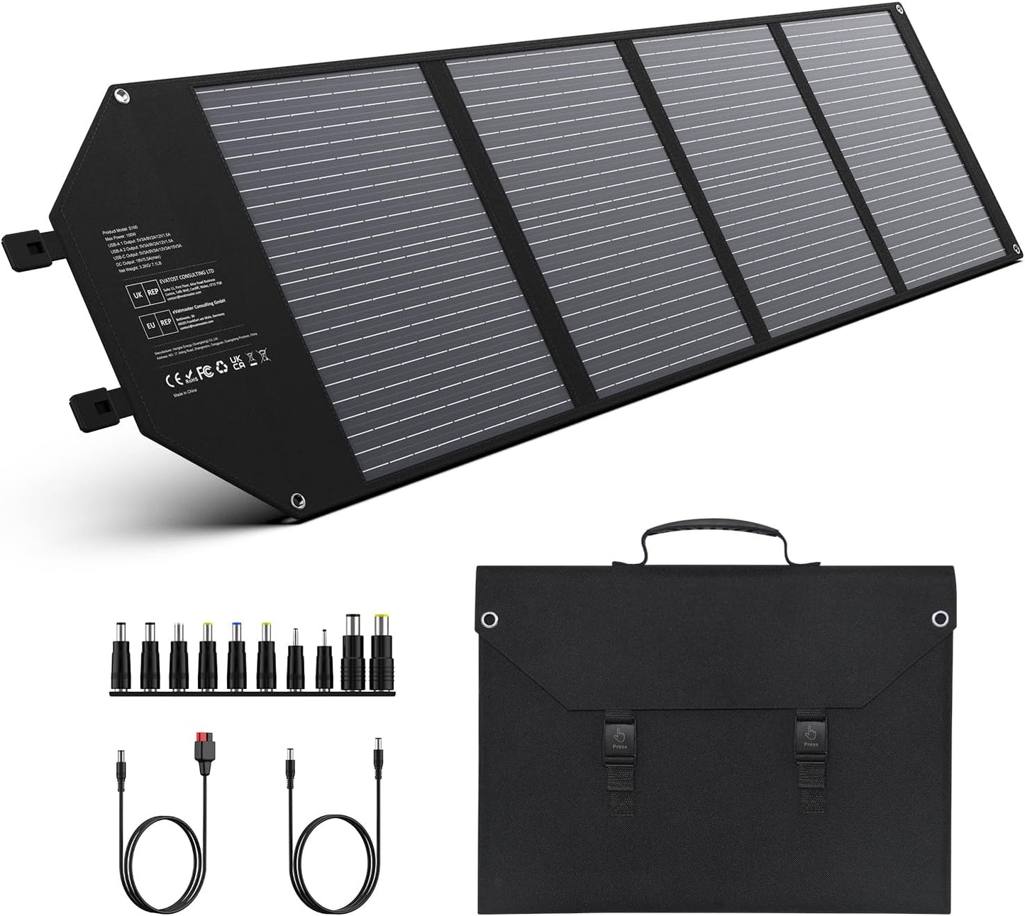 EnginStar Solar Panel 22W-100W | Solar Charger for Power Station
