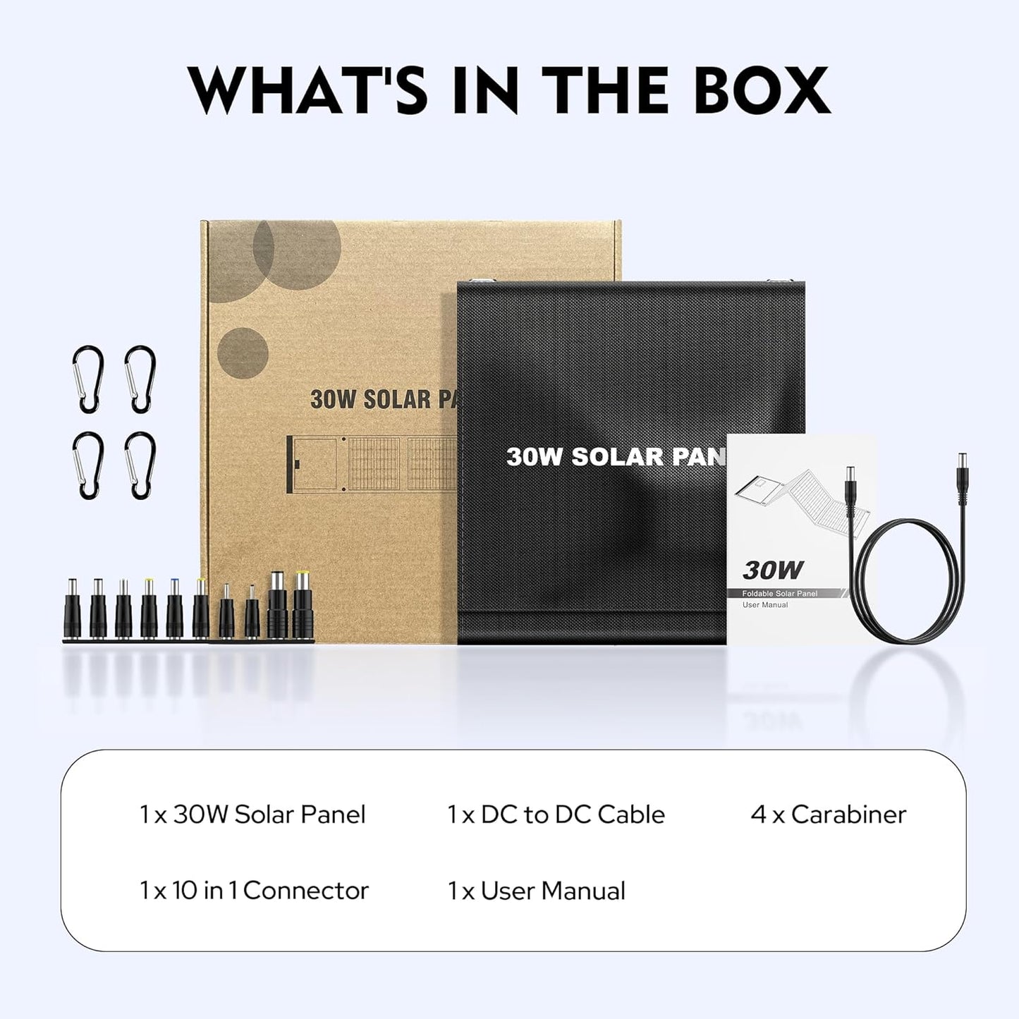 EnginStar Solar Panel 22W-100W | Solar Charger for Power Station