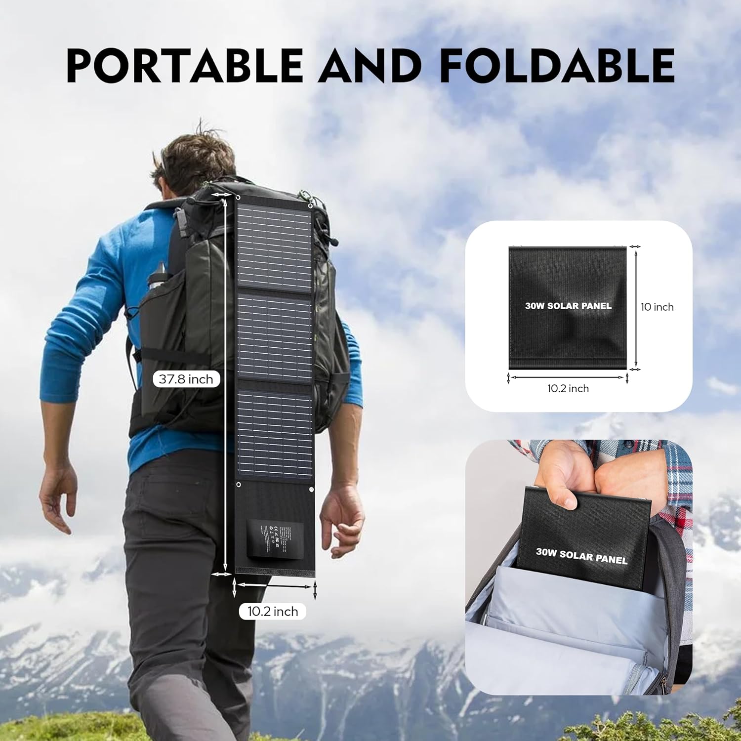 EnginStar Solar Panel 22W-100W | Solar Charger for Power Station