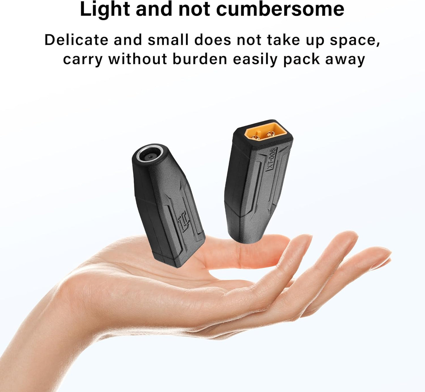 2-Pack XT60 to DC7909 Adapter | Plug & Play for Solar & Power Station