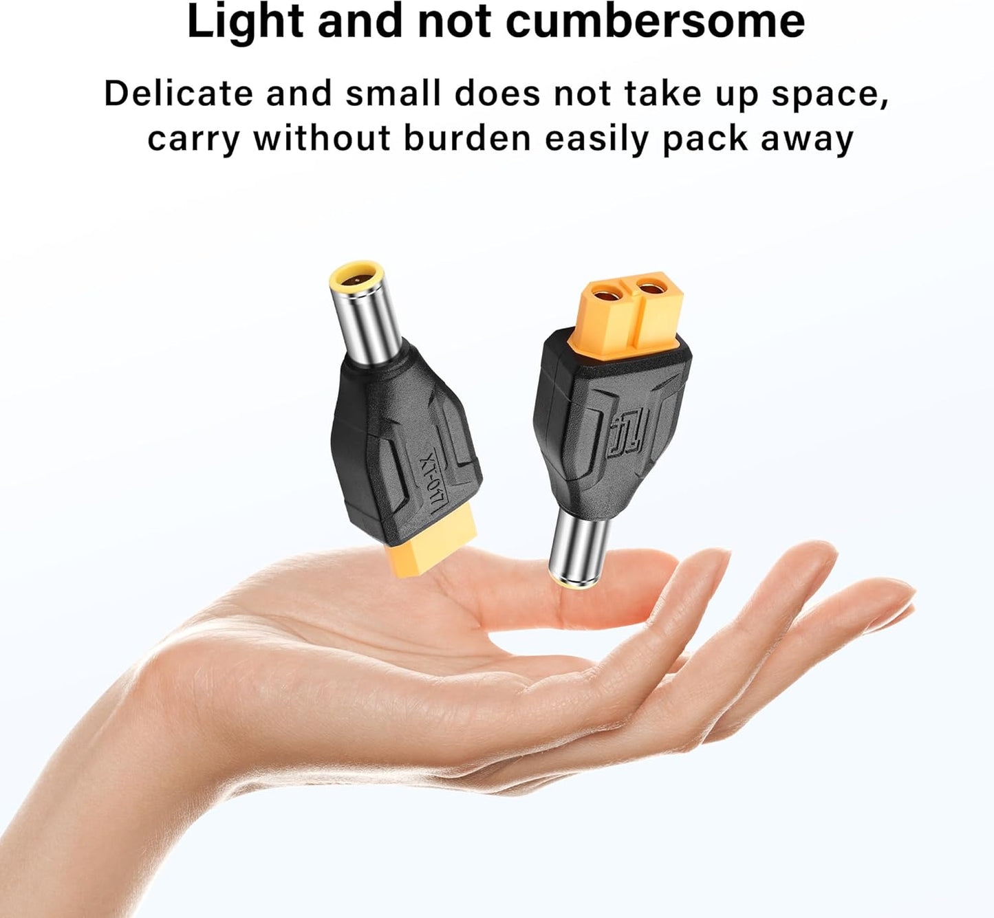 2-Pack XT60 to DC7909 Adapter | Plug & Play for Solar & Power Station