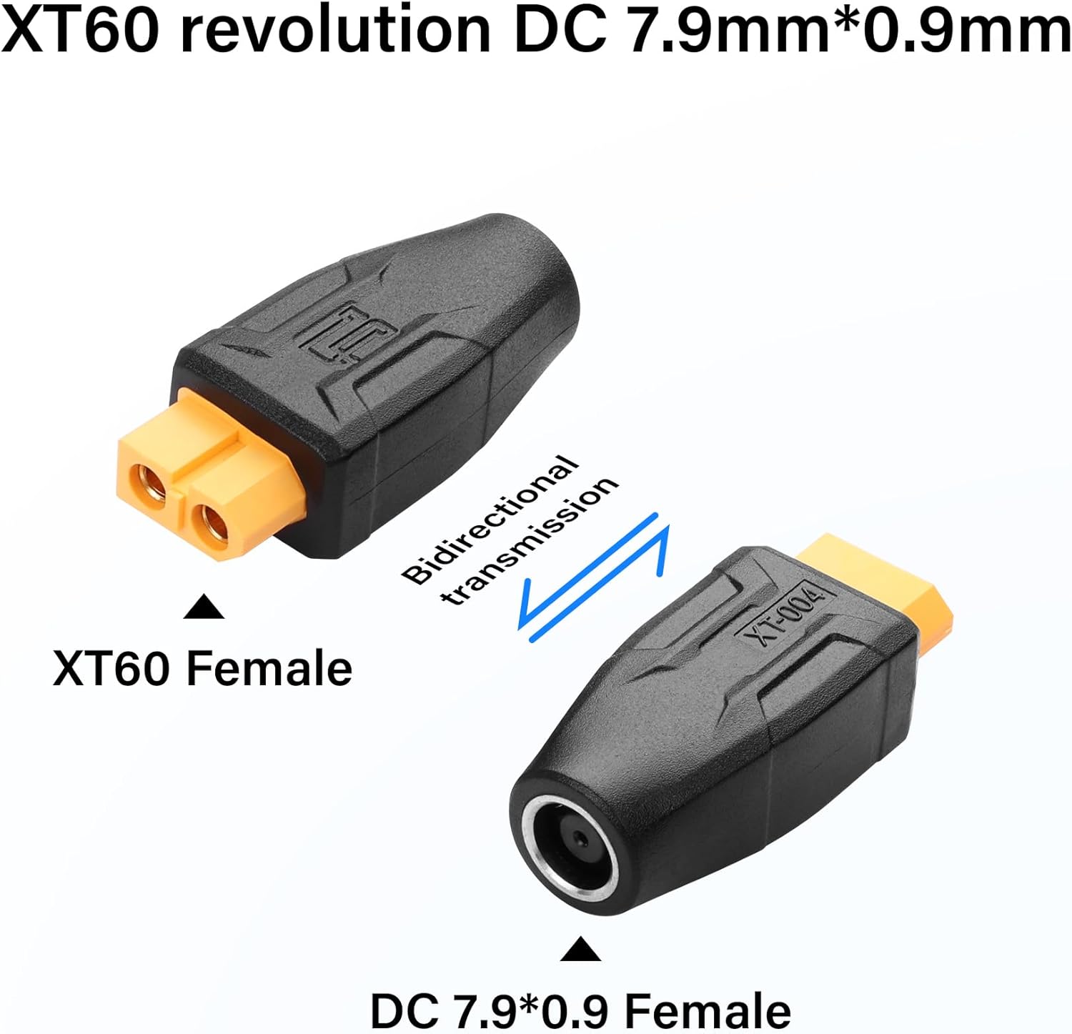 2-Pack XT60 to DC7909 Adapter | Plug & Play for Solar & Power Station