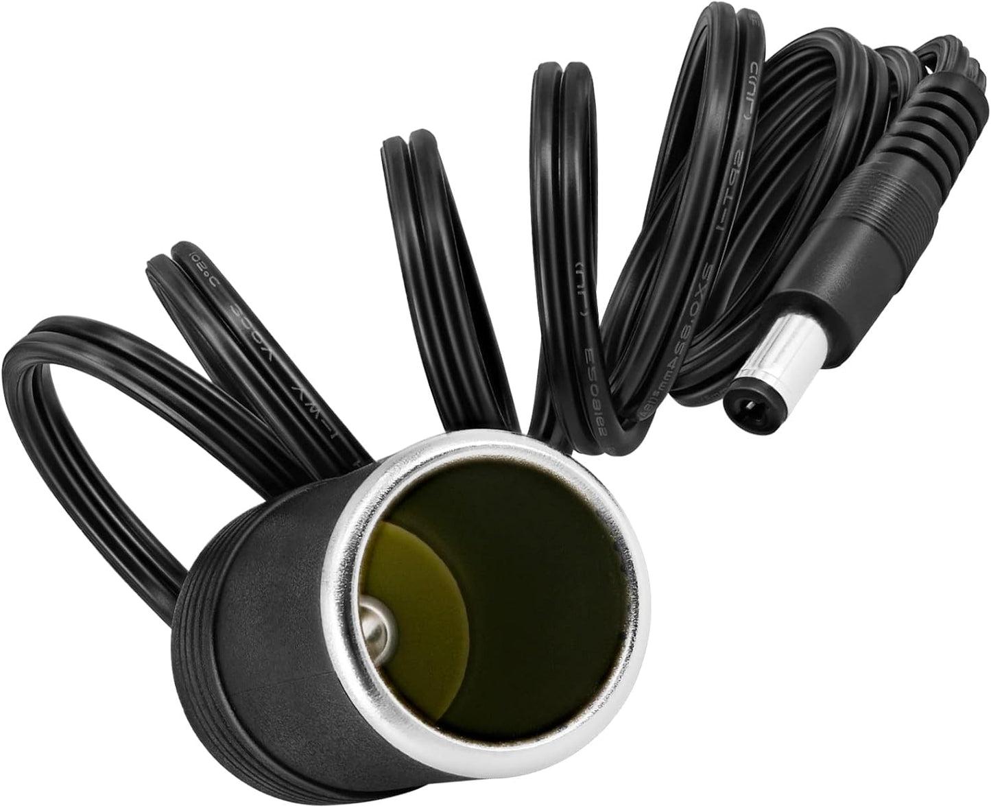 2-Pack 12V Car Adapter to DC5521 Cable | For Power Station & UPS