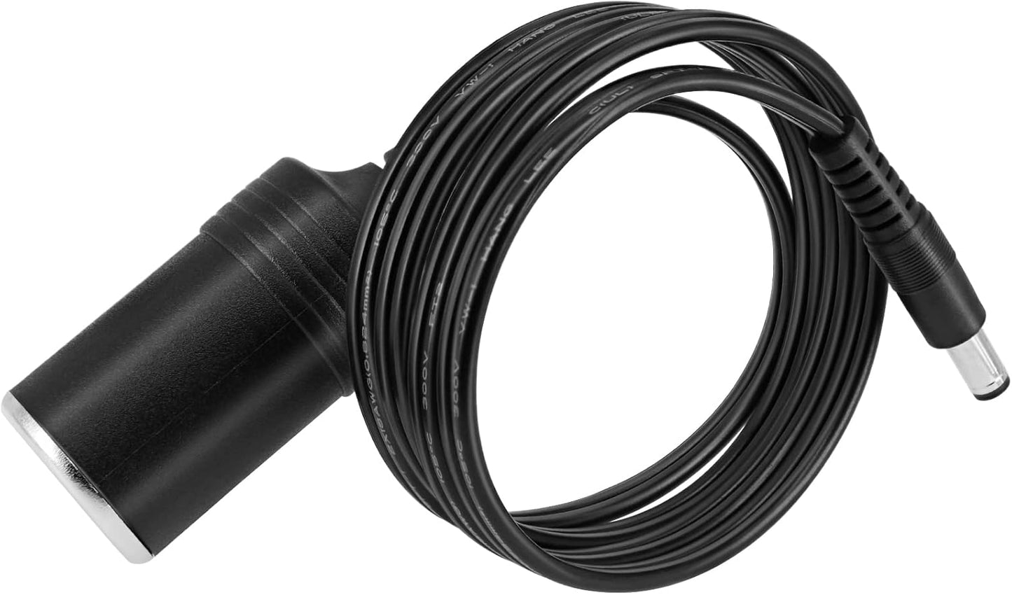 2-Pack 12V Car Adapter to DC5521 Cable | For Power Station & UPS