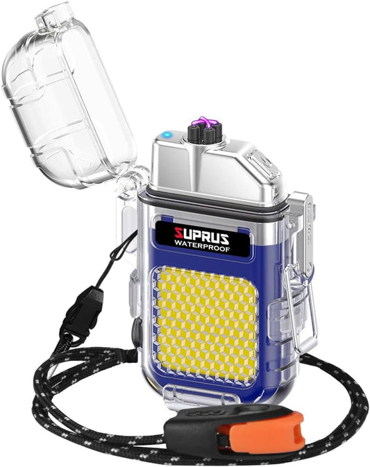 🔥 SUPRUS Tactical Arc Lighter - Windproof, Waterproof & Survival-Ready (3 Colors)