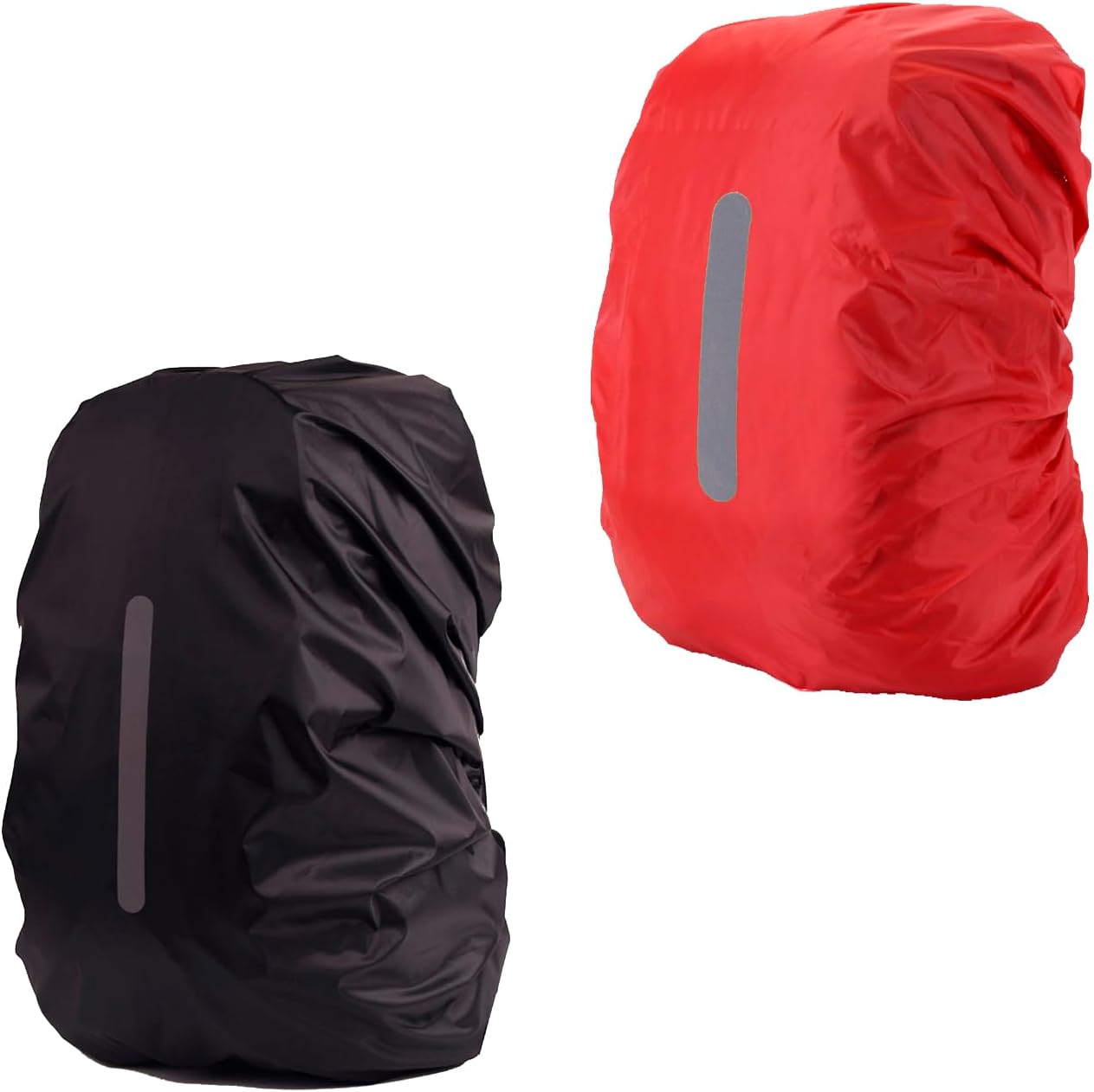2 Pack S Waterproof Backpack Covers 15-25L, Reflective Rain Protection