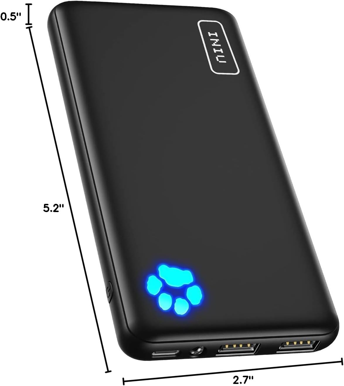 Slim 10000mAh Power Bank – 3A Fast Charging for iPhone 16-13, Samsung