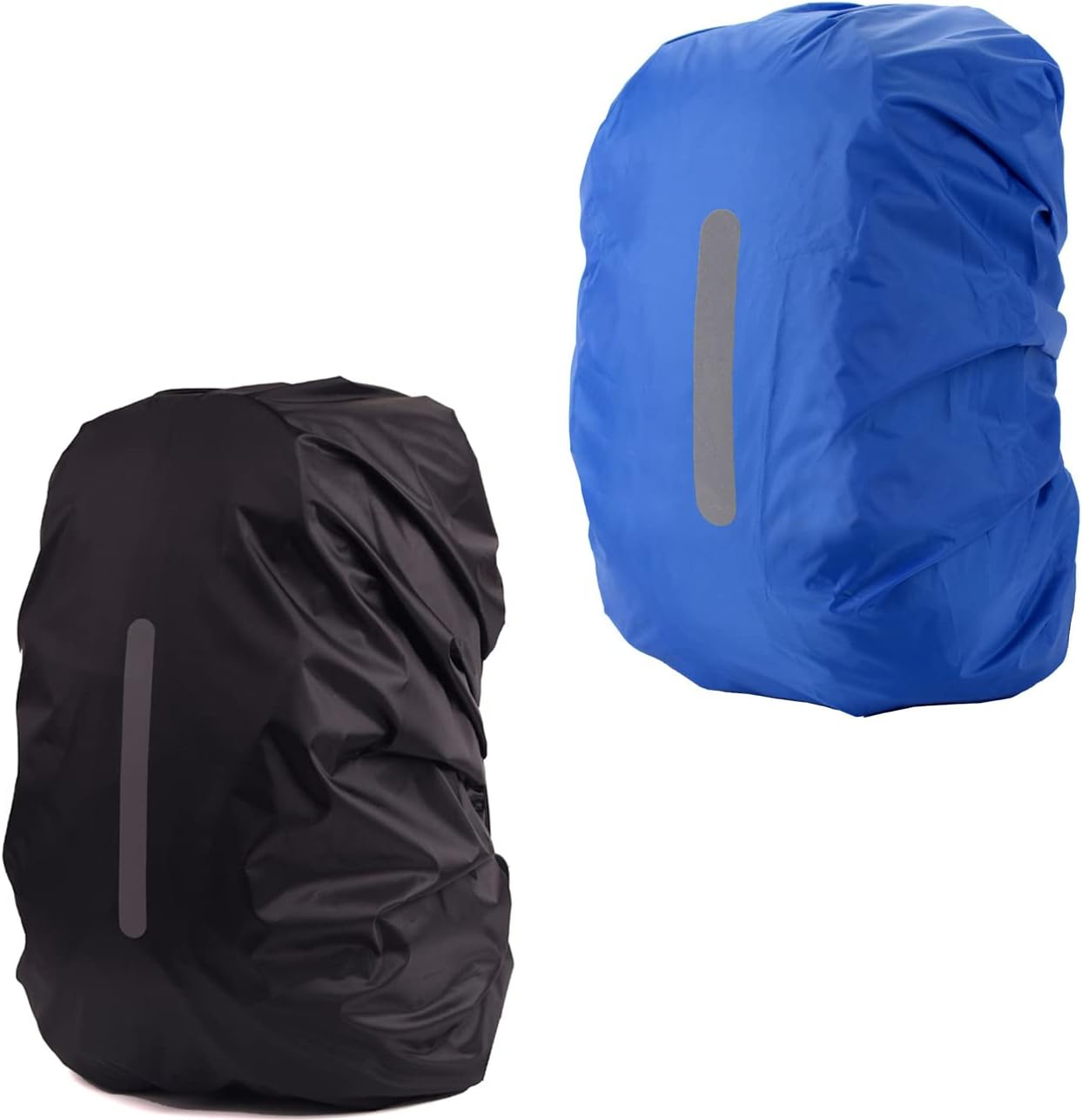 2 Pack S Waterproof Backpack Covers 15-25L, Reflective Rain Protection
