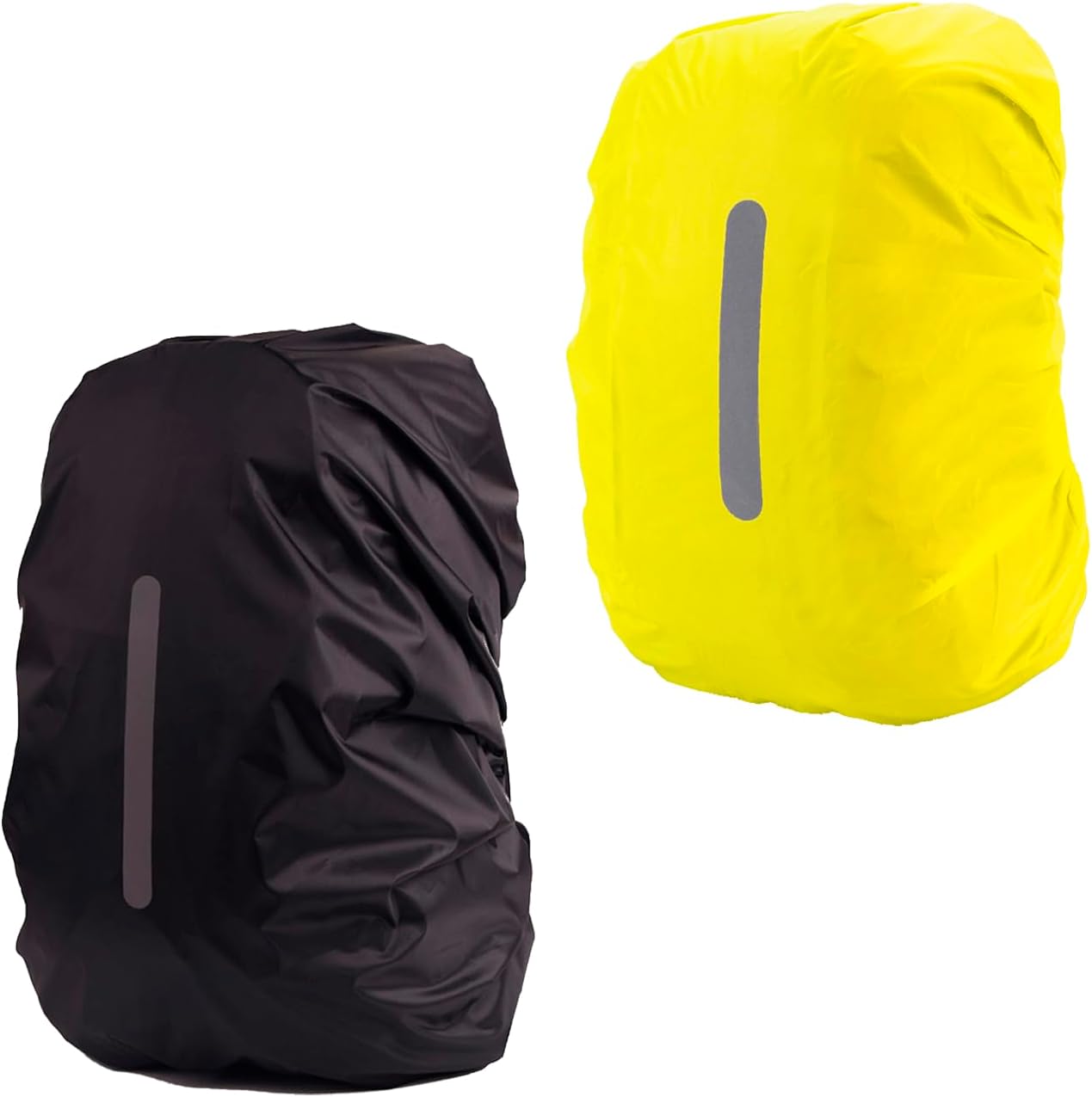 2 Pack S Waterproof Backpack Covers 15-25L, Reflective Rain Protection