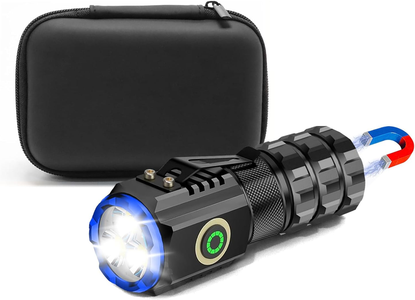 Rechargeable EDC Flashlight - 1300LM, 6 Modes, USB-C, Waterproof