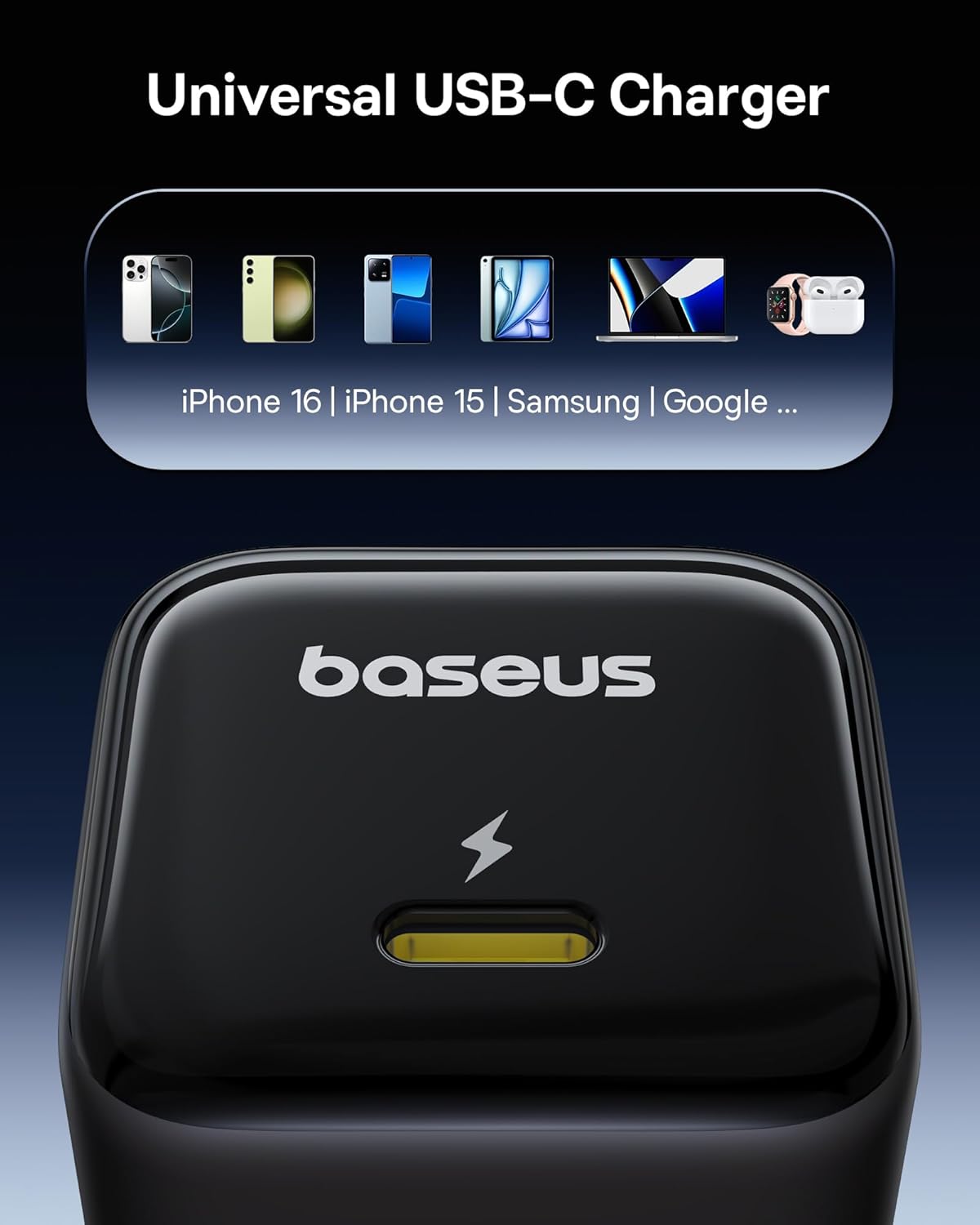 Baseus 45W Fast Charger 2-PACK w/ Cable - Home & Travel